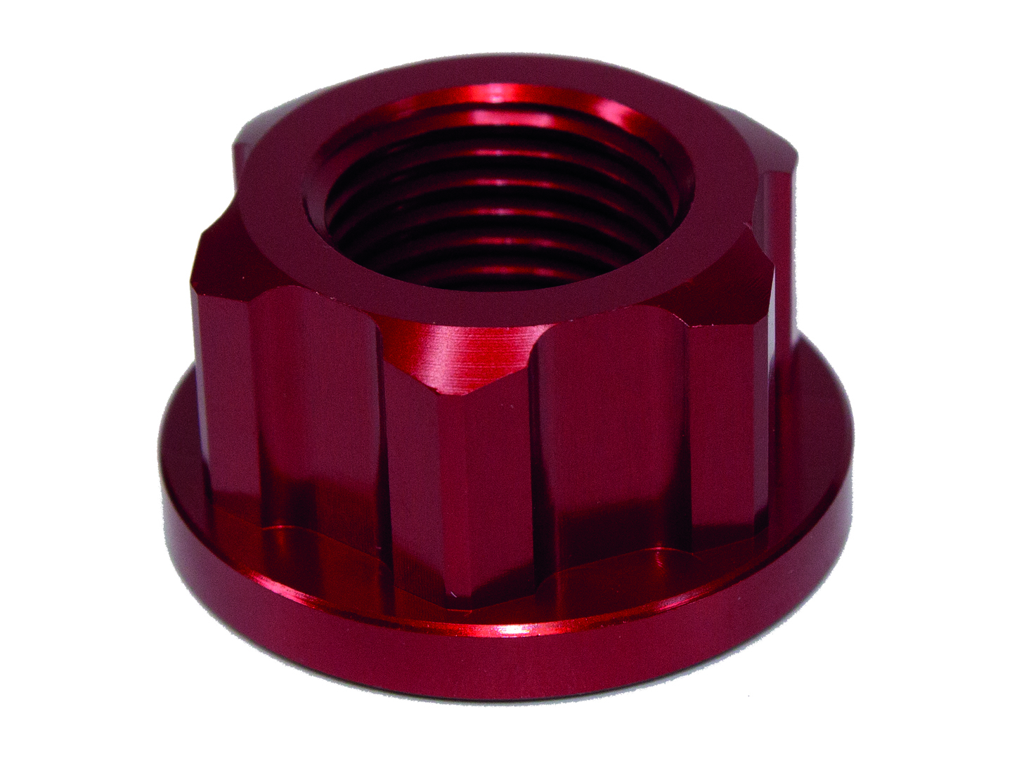 AXLE NUT REAR M16 X 1.5 HONDA CRF250L/RL/F 13-24,  CRF300L/RL 21-26  RED (R)